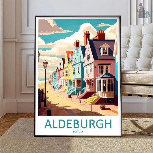 Aldeburgh Reisprint Muur Kunst Aldeburgh Muur Hang Poster