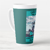 Alderburgh Suffolk Beach Art Grand Café Mug (Angle gauche)