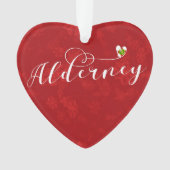 Alderney Flag Heart, Channel Isles (devant)