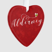 Alderney Flag Heart, Channel Isles (devant)