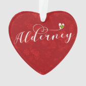 Alderney Flag Heart, Channel Isles (dos)