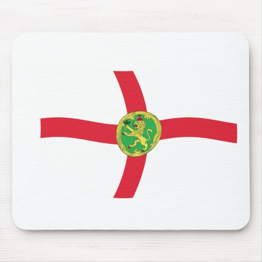 Alderney Flag Mousepad Muismat (Voorkant)