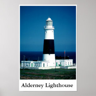 ALDERNEY LIGHTHOUSE POSTER