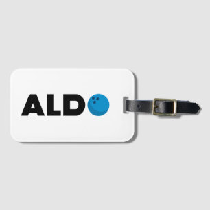 Aldo bowling bagagelabel