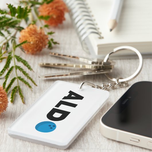 Aldo bowling sleutelhanger (Voorkant Rechts)