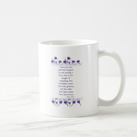 Aldo Leopold Quote - Spring Crocus Flowers Koffiemok (Rechts)