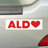Aldo Love Bumpersticker (Op auto)