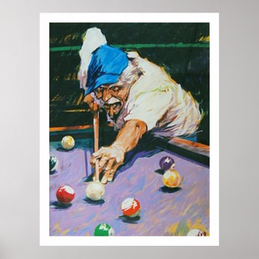 Aldo Luongo Billiards Poster (Voorkant)