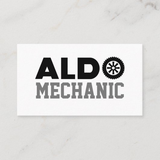 Aldo Mechanic Carte de visite (Devant)