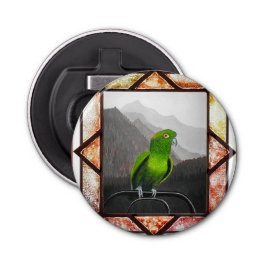 Aldo My Amazon Parrot Button Flesopener