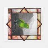 Aldo My Amazon Parrot Fleece Deken (Voorkant (Horizontaal))