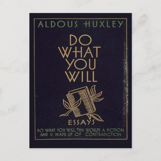 Aldous Huxley Book Briefkaart (Voorkant)