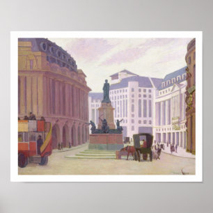 Aldwych (olie op canvas) poster