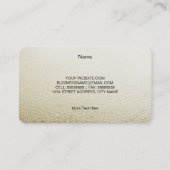 Ale de bière carte de visite en or ambre (Dos)