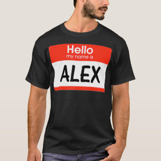 Ale Name Tag Red White Hallo Mijn naam is Sticker T-shirt