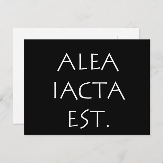Alea Iacta Est Briefkaart (Voorkant / Achterkant)