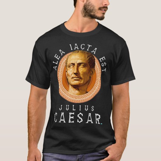 Alea iacta est De Die is Latijn Julius Caesa T-shirt (Voorkant)