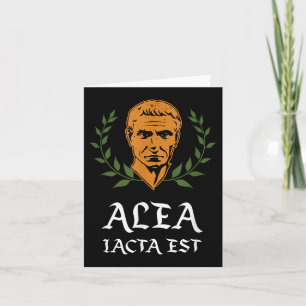 Alea Iacta Est - De dobbelsteen is gegoten Latijn Kaart