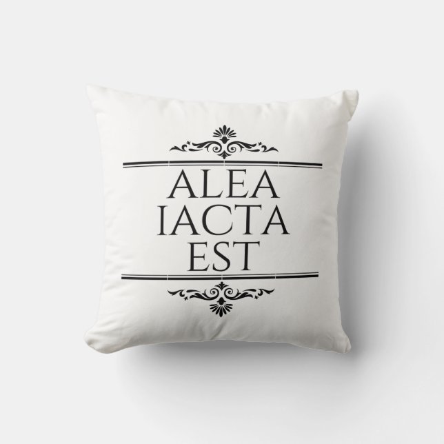 Alea Iacta Est Kussen (Voorkant)