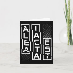 Alea Iacta Est Latin Phrase Taal Motivatie SA Kaart
