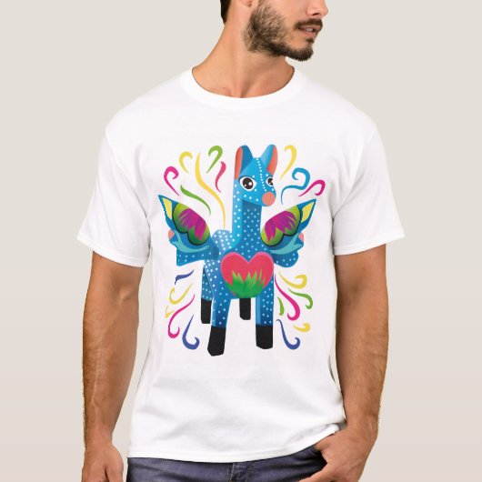 Alebrije mexicano azul t-shirt (Voorkant)