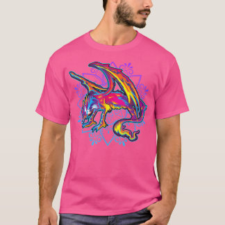 Alebrijes Mexicanos Draak Wolf Mexicaanse Folk Art T-shirt