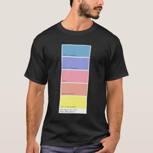 Alec Benjamin Color T-shirt (Voorkant)