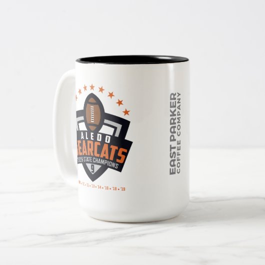 Aledo Bearcat 2019 State Champions_2 - 15oz. Mok (Voorkant links)