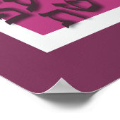 Alef Bet Poster - Moderne violet (Coin)