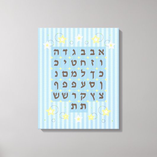 Alef Bet sur Toile (Recto)