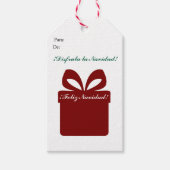 Alegre Navidad Cadeaulabel (Voorkant)