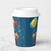 ¡Alegre Payaso de Fiesta! Papieren Bekers (Rechts)