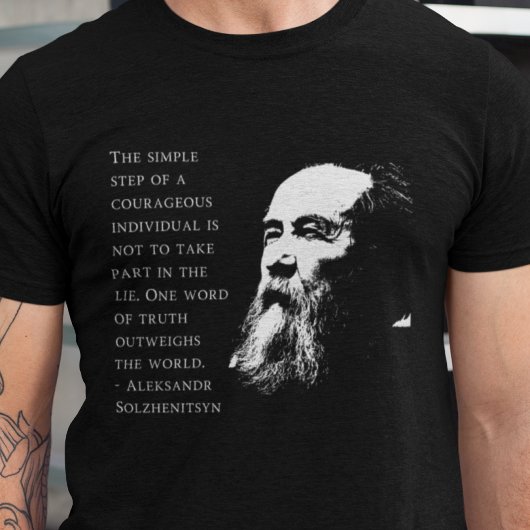 Aleksandr Solzhenitsyn anti-socialist T-shirt