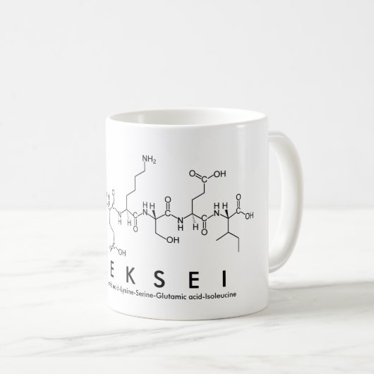 Aléksei peptide nom mug (Devant droit)