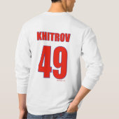Aleksey Khitrov Long Sleeve Hockey Shirt (Achterkant)