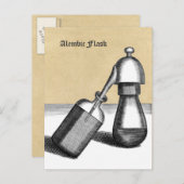 Alembic Flask Medieval Alchemy Lab Briefkaart (Voorkant / Achterkant)