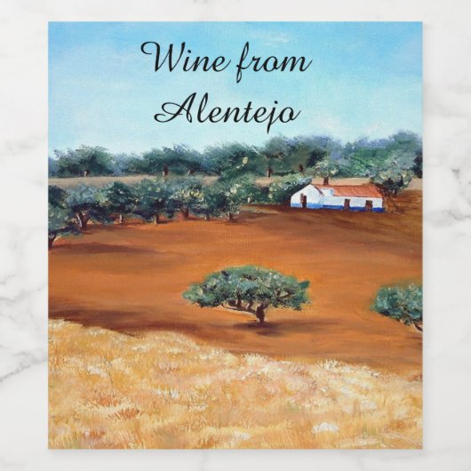 Alentejo in Portugal Wijn Etiket (Enkel label)