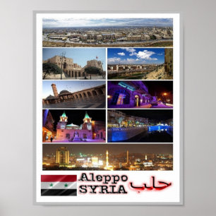 Aleppo - Syrië - Mozaïek - Poster