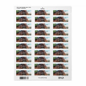 Alert Arabisch Paard Retouradres Mailing Label (Full Sheet)
