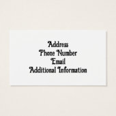 Alert Gerbil Visitekaartje (Achterkant)