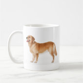 Alert Golden Retriever Coffee Mok (Links)