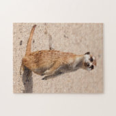 Alert Meerkat Standing Jigzaag Puzzle Legpuzzel (Horizontaal)