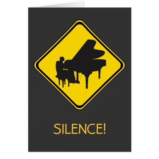 Alert: Piano Player Ahead. (Voorkant)