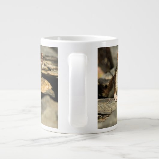 Alert Weasel Extra Grote Beker (Achterkant)