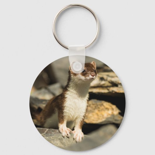 Alert Weasel Sleutelhanger (Voorkant)