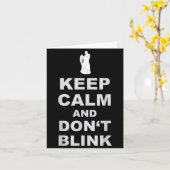 Alert - Weeng Angel - Keep Calm And Dont Blink 2  Kaart (Gele Bloem)