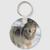 Alert Wolf Sleutelhanger (Voorkant)