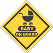 Alerte - Bébé à bord Sticker de sécurité (Devant)
