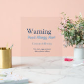Alerte d'allergie alimentaire ajouter le nom du te (Mariage)