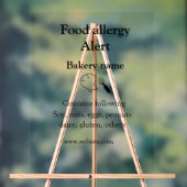 Alerte d'allergie alimentaire ajouter le nom texte (Neutre)